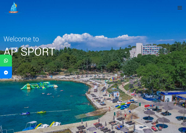 Screenshot for main page of domain apsportporec.com