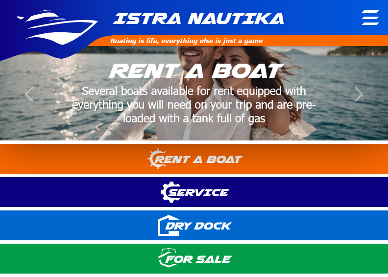 Screenshot for main page of domain istranautika.com