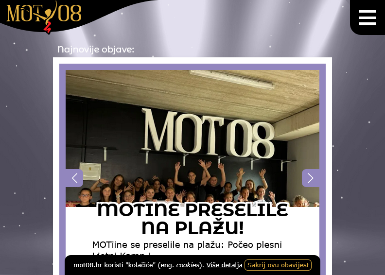 Screenshot for main page of domain mot08.hr