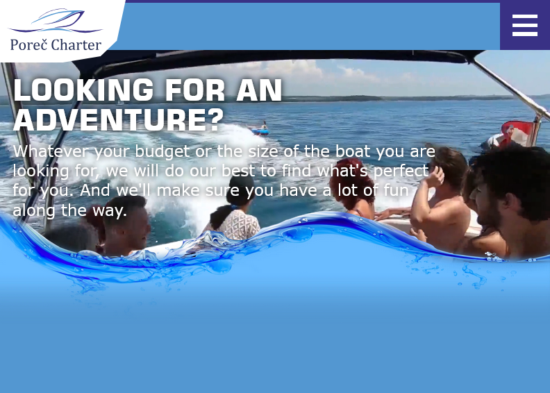 Screenshot for main page of domain porec-charter.com