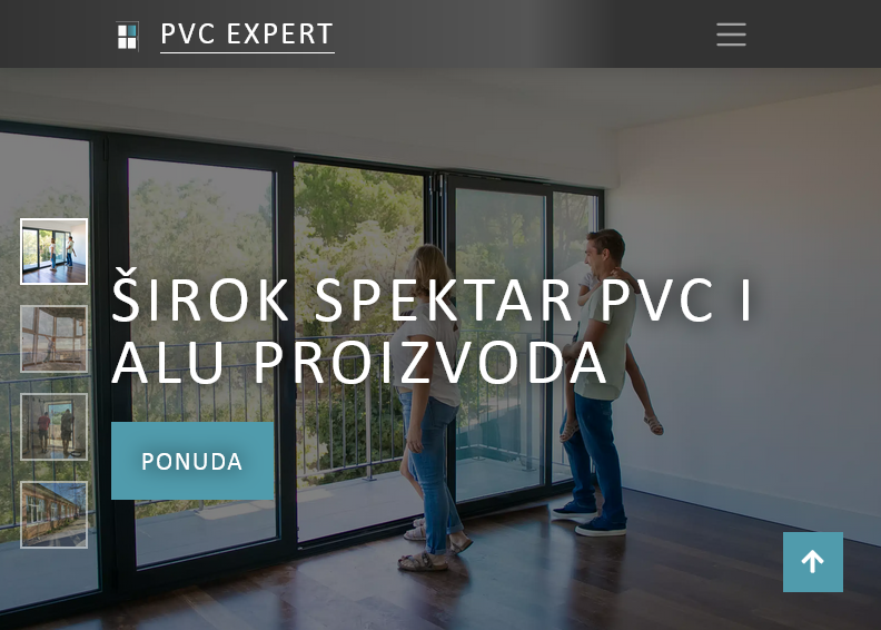 Screenshot for main page of domain pvcexpert.hr