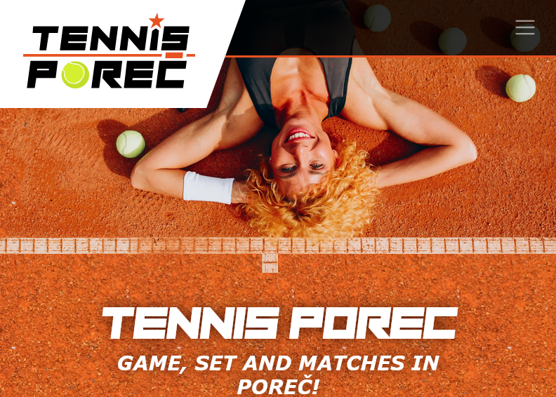 Screenshot for main page of domain tennis-porec.eu
